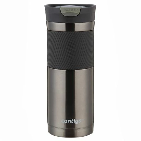 Contigo - Bryon Snapseal Inuslated Travel Mug Gunmetal 470ml 3 Contigo - Bryon Snapseal Inuslated Travel Mug Gunmetal 470ml