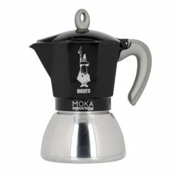 Bialetti - Moka Induction Espresso Maker Black 6 Cup
