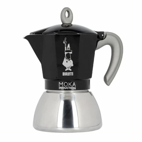 Bialetti - Moka Induction Espresso Maker Black 6 Cup 3 Bialetti - Moka Induction Espresso Maker Black 6 Cup