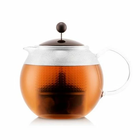 Bodum - Tea Press With Glass Handle And Lid Dark Roast 1L 3 Bodum - Tea Press With Glass Handle And Lid Dark Roast 1L