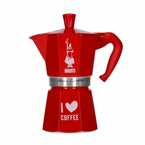 Bialetti - Moka Express Espresso Maker Red 6 Cup 3 Bialetti - Moka Express Espresso Maker Red 6 Cup
