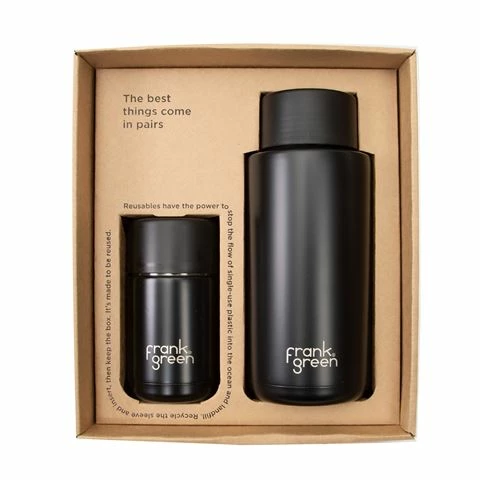 Frank Green - Ceramic Gift Midnight 295ml / 1L Set 2pce 3 Frank Green - Ceramic Gift Midnight 295ml / 1L Set 2pce
