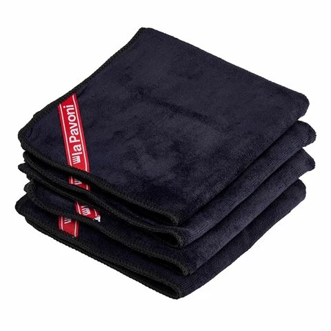 La Pavoni - Microfibre Cloth Pack Navy Blue 29x31cm 4pce 3 La Pavoni - Microfibre Cloth Pack Navy Blue 29x31cm 4pce