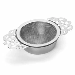 D Line - Stainless Steel Tea Strainer With Drip Bowl 12.5cm