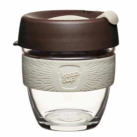 Keepcup - Brew Reusable Glass Coffee Cup Roast 227ml 3 Keepcup - Brew Reusable Glass Coffee Cup Roast 227ml