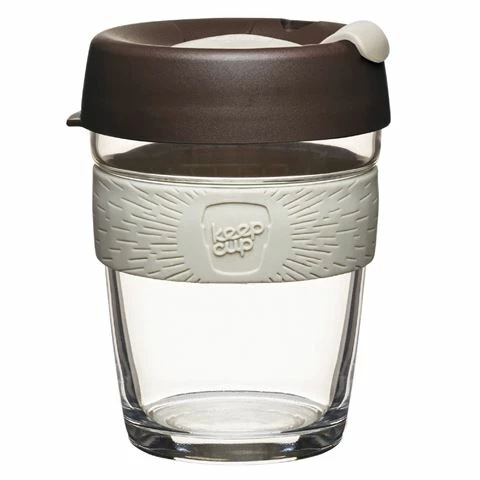 Keepcup - Brew Reusable Glass Coffee Cup Roast 340ml 3 Keepcup - Brew Reusable Glass Coffee Cup Roast 340ml