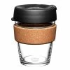 Keepcup - Brew Reusable Glass Coffee Cup Cork Black 340ml 1 Keepcup - Brew Reusable Glass Coffee Cup Cork Black 340ml -KeepCup shop 188735 Large