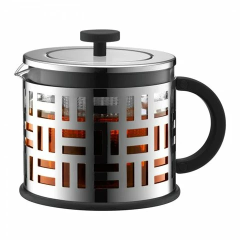 Bodum - Eileen French Tea Press Chrome 1.5L 3 Bodum - Eileen French Tea Press Chrome 1.5L