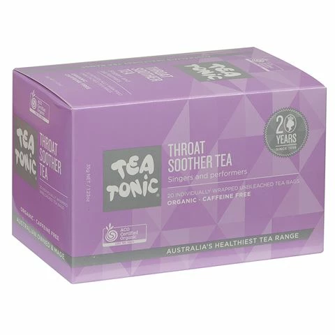 Tea Tonic - Throat Soother Tea Organic Teabags 3 Tea Tonic - Throat Soother Tea Organic Teabags