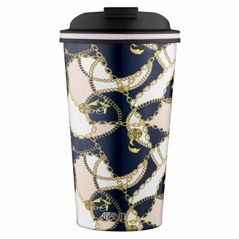 Avanti - Go Cup Baroque Navy & Pink 410ml 3 Avanti - Go Cup Baroque Navy & Pink 410ml