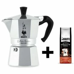 Bialetti - Moka Express 3 Cup With 250gm Ground Coffee