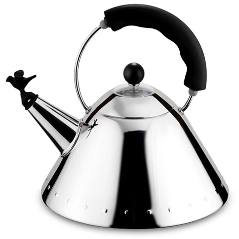 Alessi - Michael Graves Kettle With Bird Whistle Black 3 Alessi - Michael Graves Kettle With Bird Whistle Black