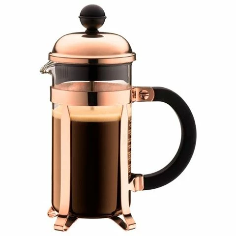Bodum - Chambord Original Coffee Plunger Copper 3 Cup 3 Bodum - Chambord Original Coffee Plunger Copper 3 Cup
