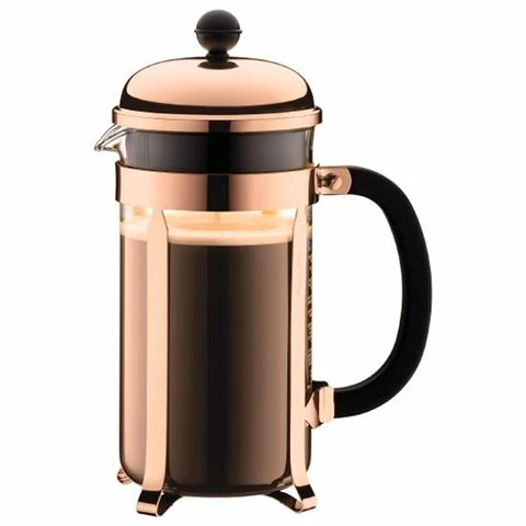 Bodum - Chambord Original Coffee Plunger Copper 8 Cup 3 Bodum - Chambord Original Coffee Plunger Copper 8 Cup