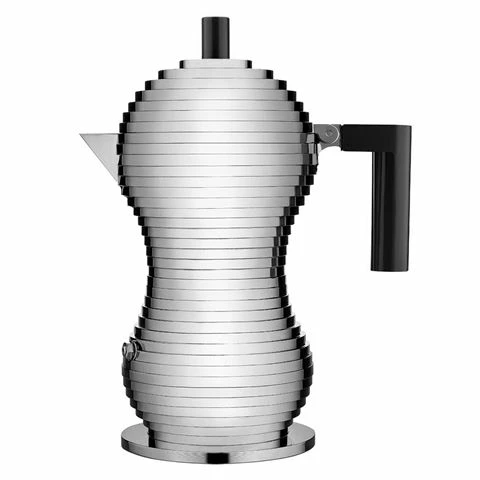 Alessi - Pulcina Espresso Coffee Maker Black 3 Cups 3 Alessi - Pulcina Espresso Coffee Maker Black 3 Cups